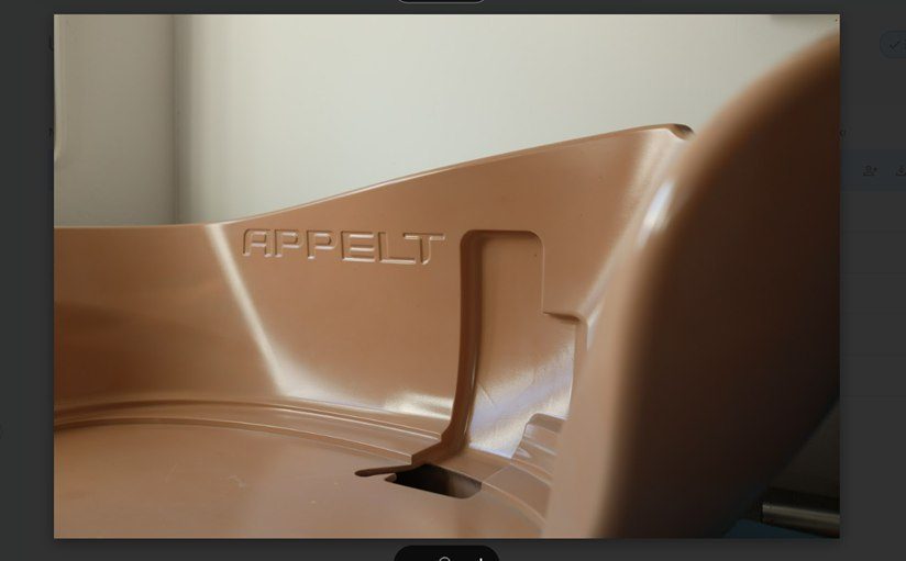 Model z logo APPELT wykonany w modelarni